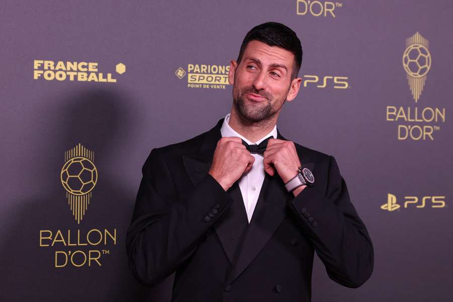 Novak Djokovic war am Montagabend zu Gast bei der Zeremonie des Ballon d'Or