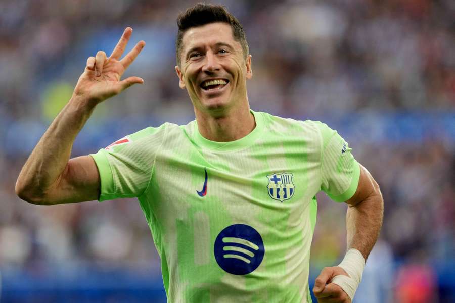 Robert Lewandowski heeft nu tien doelpunten gemaakt in negen wedstrijden