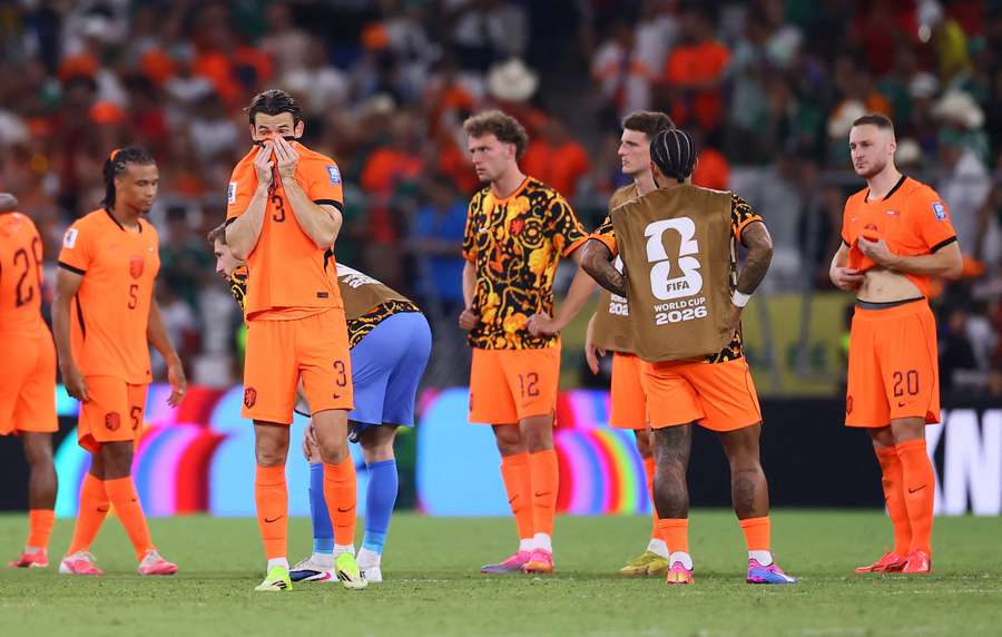 The Dutch side react after their World Cup exit The Dutch side react after their World Cup exit