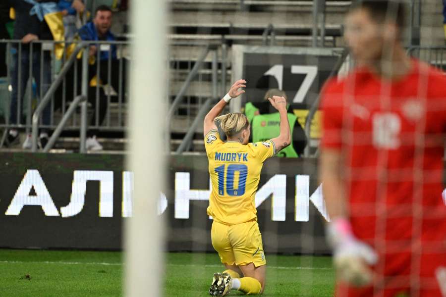 Mudryk a marcat golul calificării pentru Ucraina