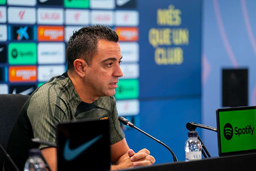 Xavi Hernández, treinador do Barcelona