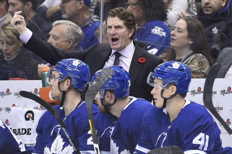 Mike Babcock als Headcoach der Toronto Maple Leafs