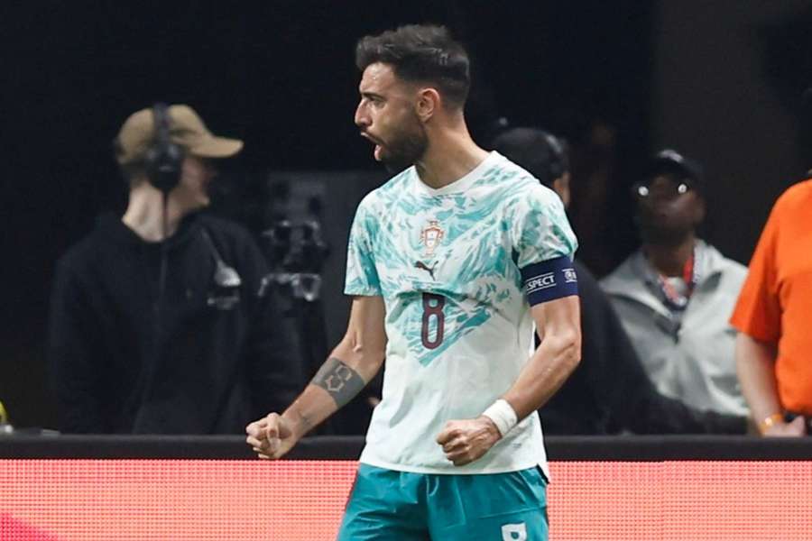 Bruno Fernandes deu duas assistências em EUA 0x2 Portugal