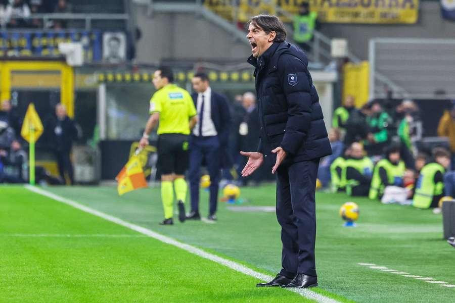 Simone Inzaghi durante Inter-Fiorentina