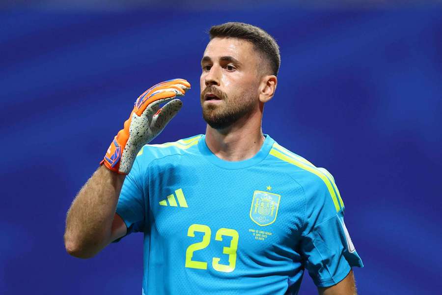Unai Simón está há 609 minutos sem sofrer gol em Copas do Mundo Unai Simón está há 609 minutos sem sofrer gol em Copas do Mundo