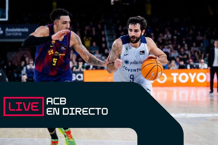 Ricky Rubio, ante Myles Norris en el Barça-Joventut de la ida