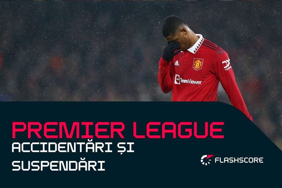 Marcus Rashford va absenta din lotul lui Manchester United din cauza unei accidentări