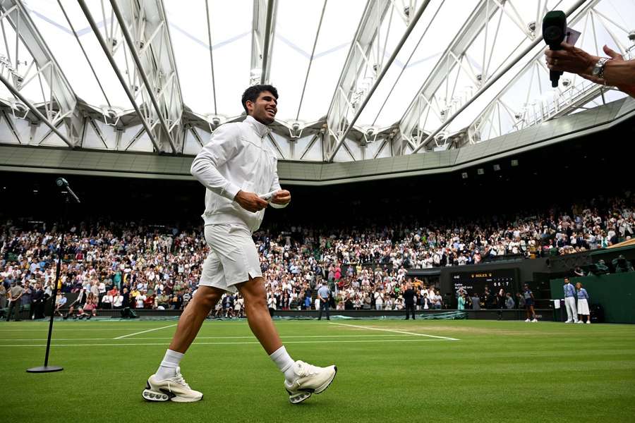 Carlos Alcaraz ve Wimbledonu.