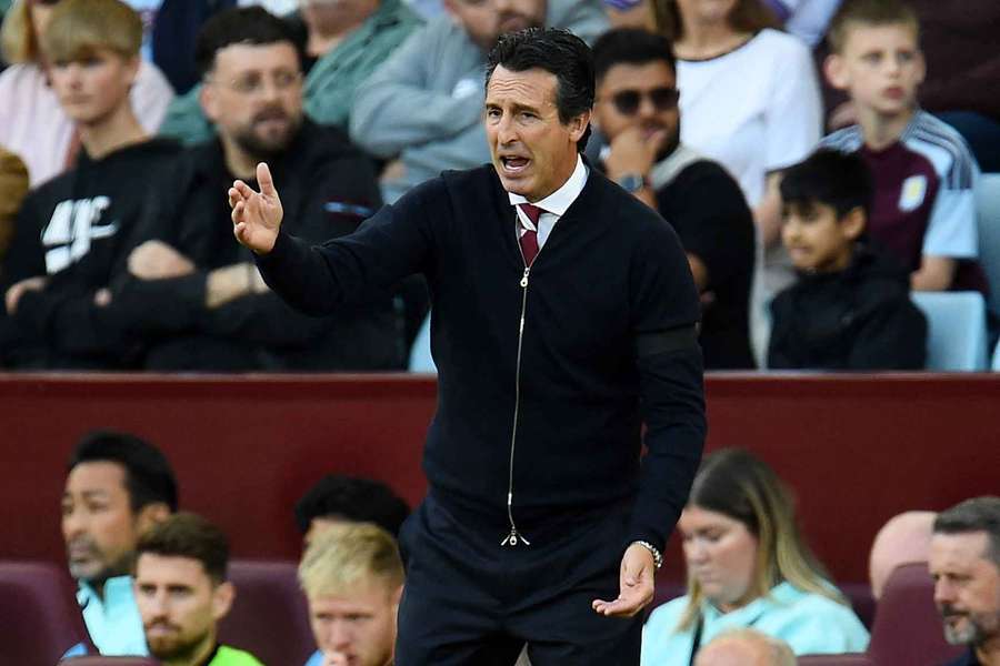 Unai Emery, treinador do Aston Villa