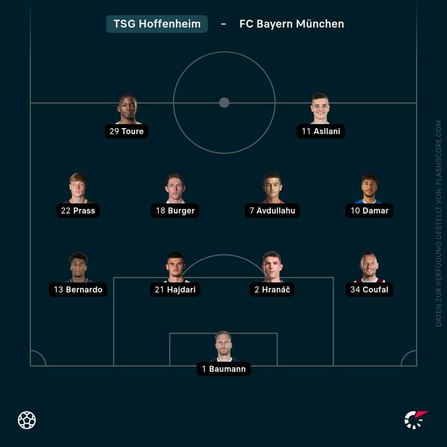 Aufstellung TSG Hoffenheim Aufstellung TSG Hoffenheim