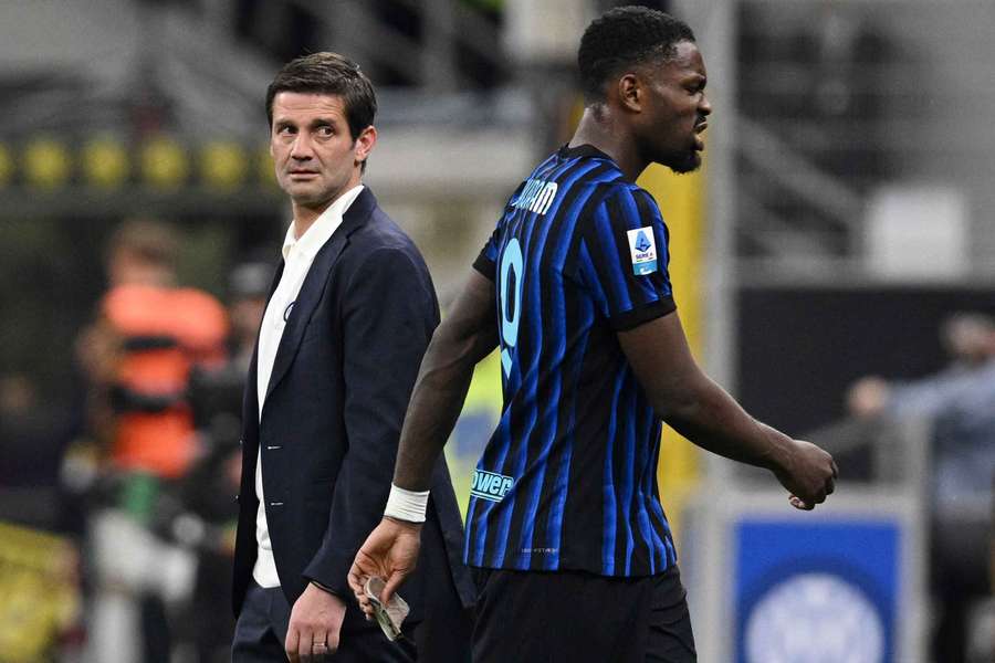Cristian Chivu com Marcus Thuram