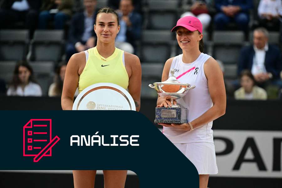 Aryna Sabalenka e Iga Świątek em destaque