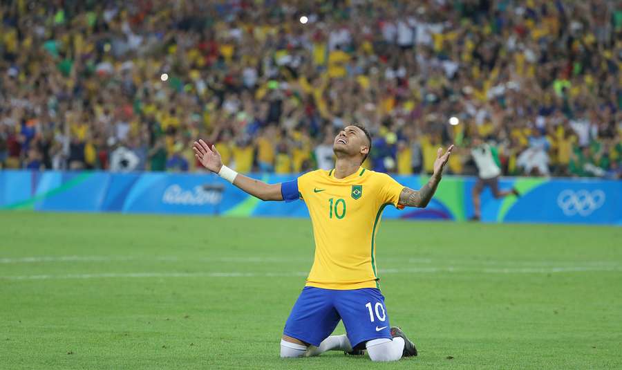 Neymar garantiu o ouro brasileiro no último penálti