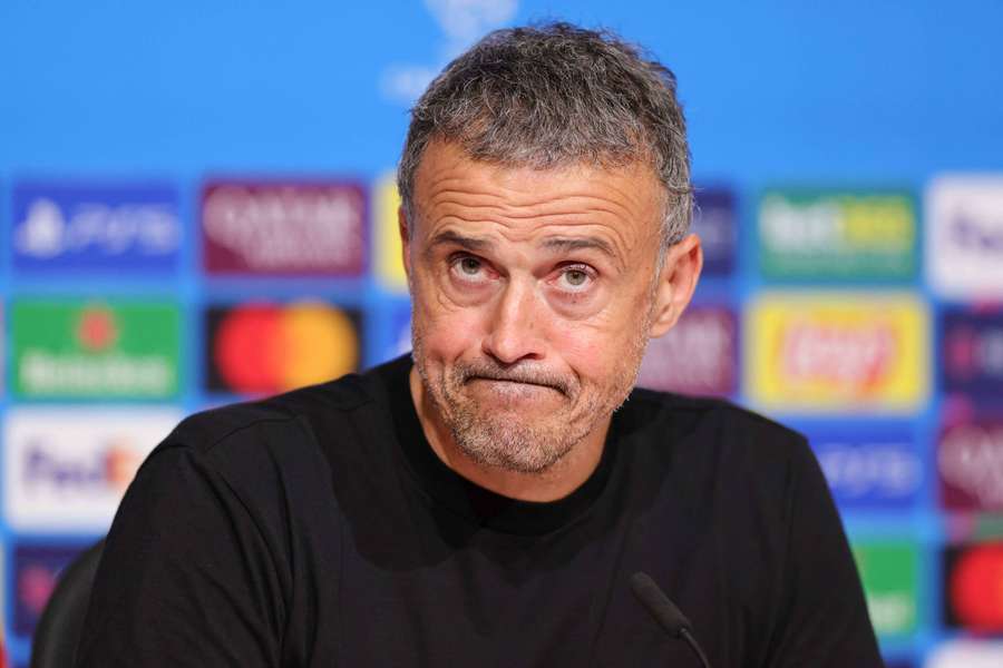 Luis Enrique en conférence de presse cette semaine.