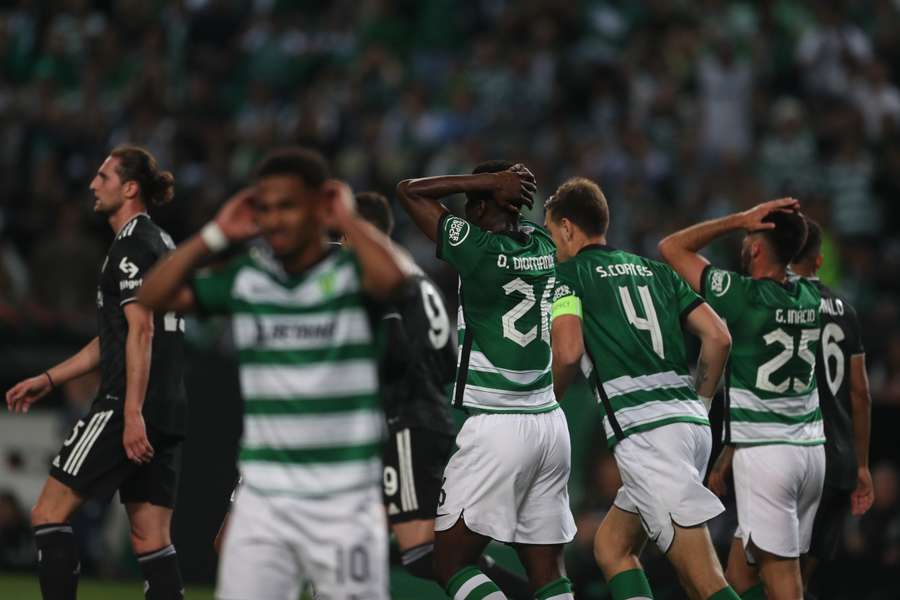 O Sporting perdeu algumas oportunidades na segunda etapa