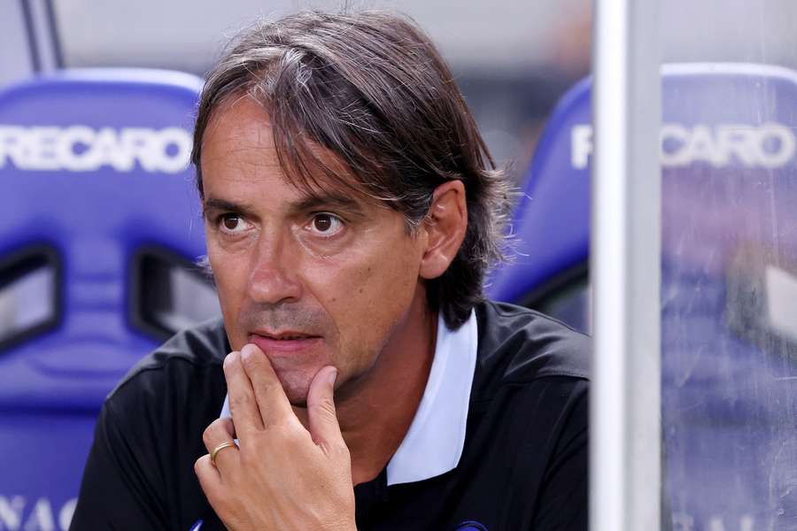 Inzaghi no banco do Inter