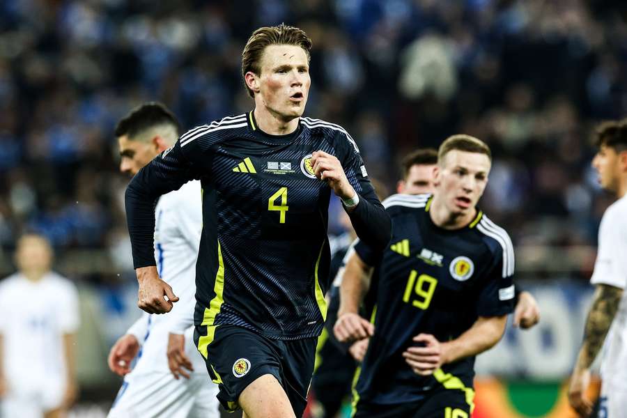 Scotland' s Scott McTominay celebrates scoring