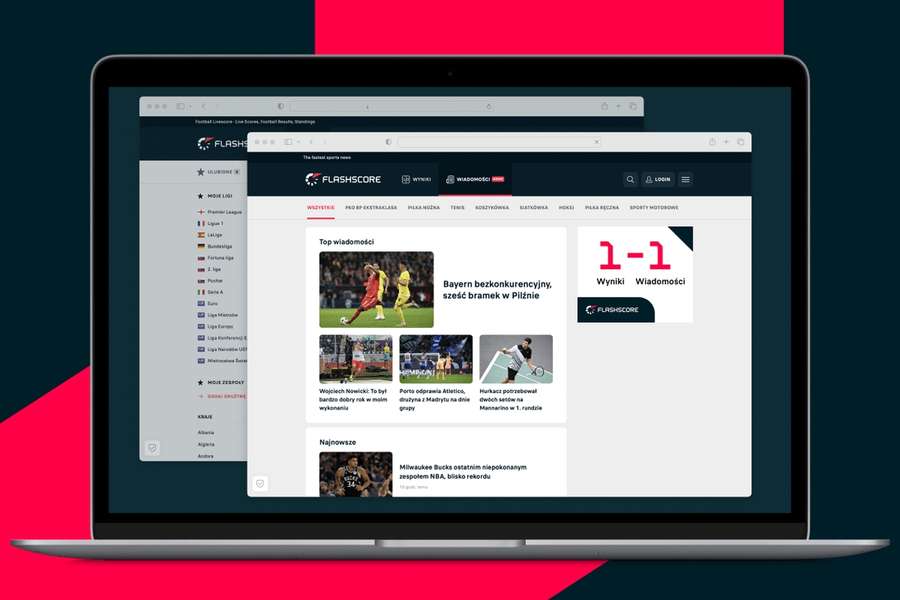 Najszybsze wyniki i newsy w jednym miejscu. Ruszamy z Flashscore Wiadomości!