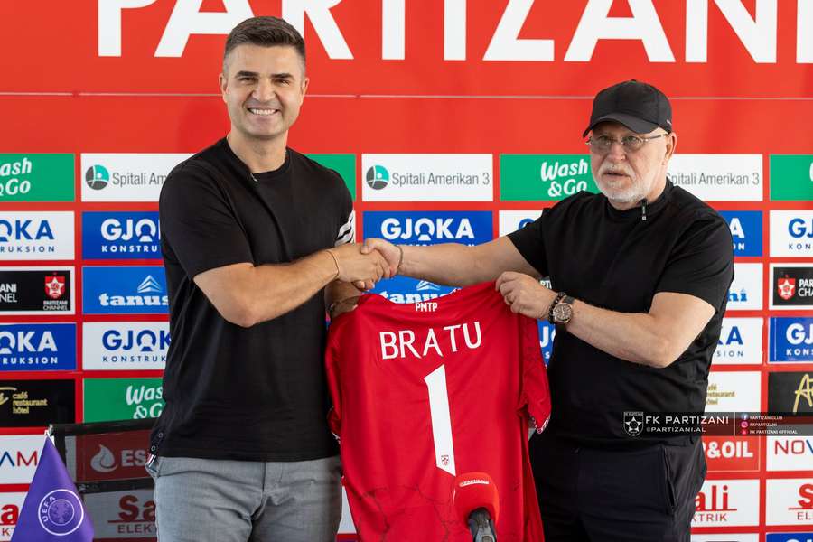 Florin Bratu a fost prezentat oficial la Partizani Tirana Florin Bratu a fost prezentat oficial la Partizani Tirana