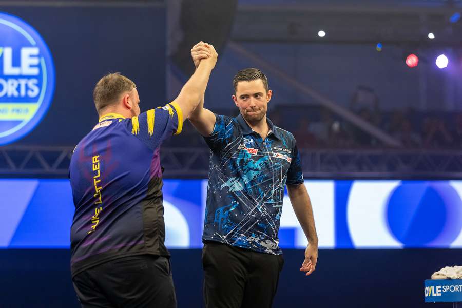 Littler and Humphries after the final
