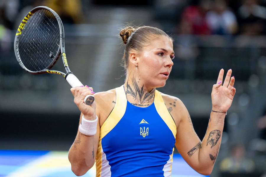 Oliynykova en avril 2026. Oliynykova en avril 2026.