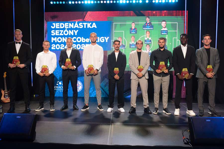 Najlepšia jedenástka uplynulého ročníka MONACObet ligy.