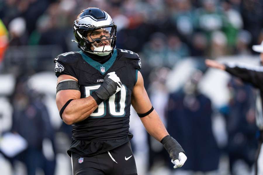 Jaelan Phillip reacts during a game