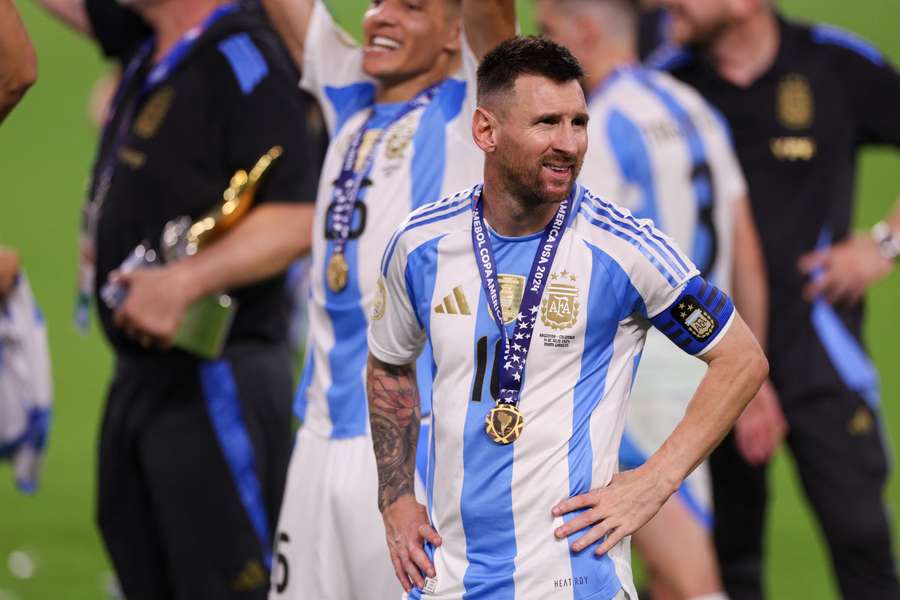 Lionel Messi after Argentina won the Copa America earlier this month
