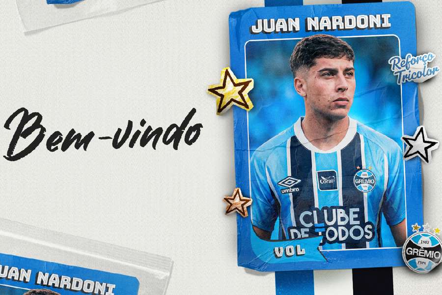 Nardoni chega para ser referência no meio-campo gremista