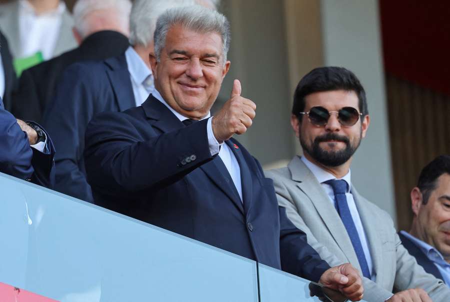 Joan Laporta má důvod ke spokojenosti.