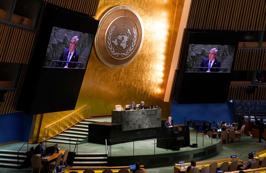 Thomas Bach addressed the UN General Assembly in New York