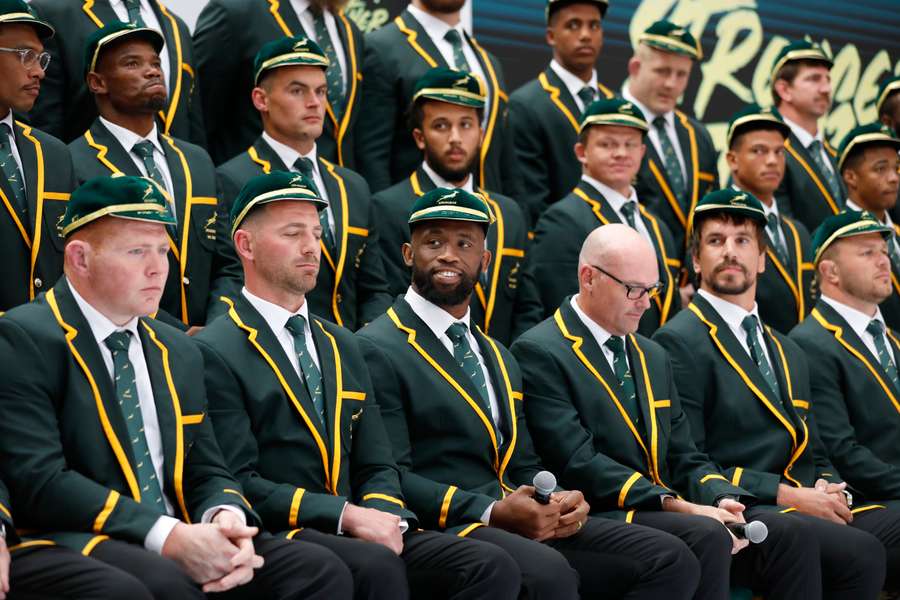 The Springboks have their squad photo taken