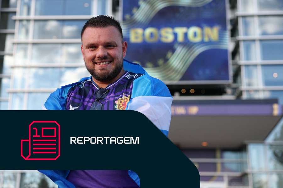 Adeptos da Escócia em Boston para o Mundial-2026 Adeptos da Escócia em Boston para o Mundial-2026