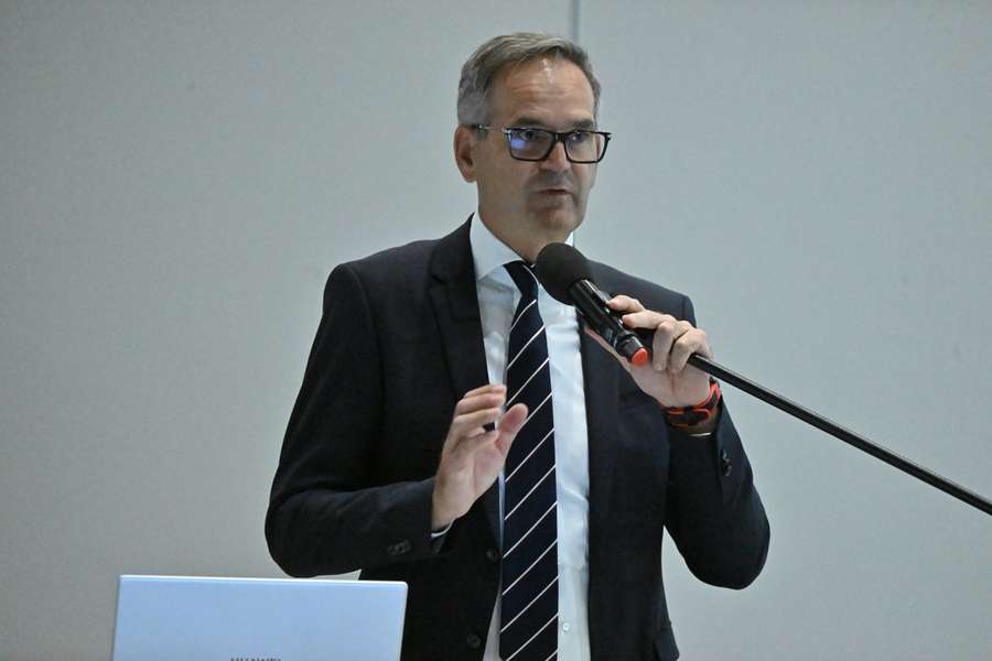 Warszawa, 25.05.2026. Prezes PZG Radosław Frańczak podczas walnego zgromadzenia delegatów Polskiego Związku Golfa w Warszawie. Warszawa, 25.05.2026. Prezes PZG Radosław Frańczak podczas walnego zgromadzenia delegatów Polskiego Związku Golfa w Warszawie.