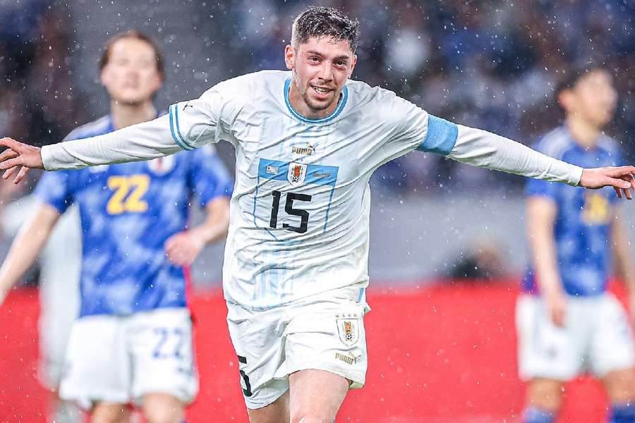 Federico Valverde abriu o placar em amistoso contra a seleção japonesa