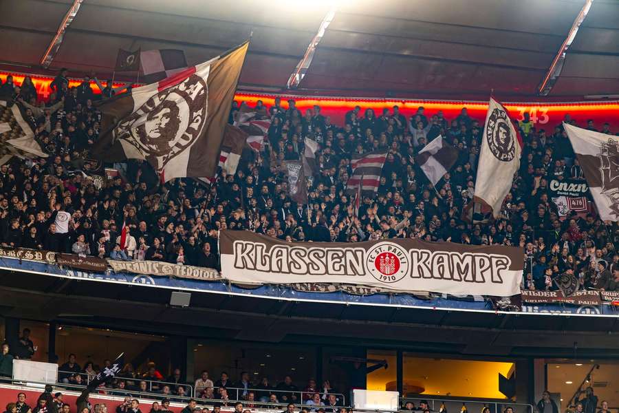 St. Pauli beim Gastspiel in München.