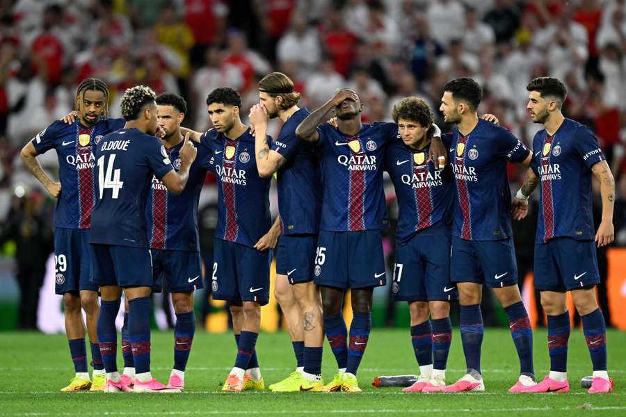 Le PSG, la saison dernière. Le PSG, la saison dernière.