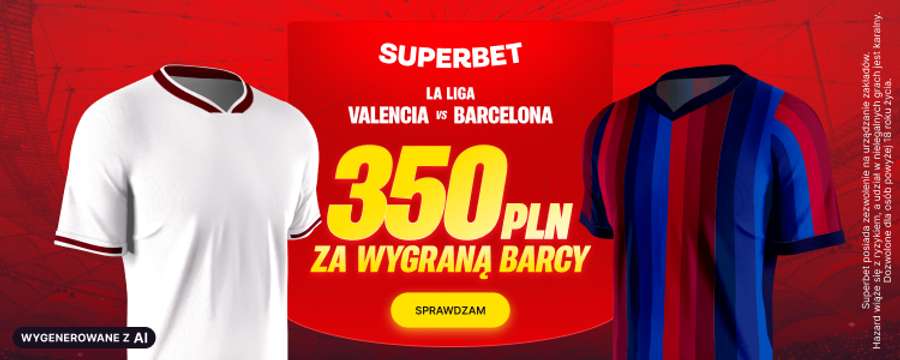 350 zł bonusu za wygraną FC Barcelony