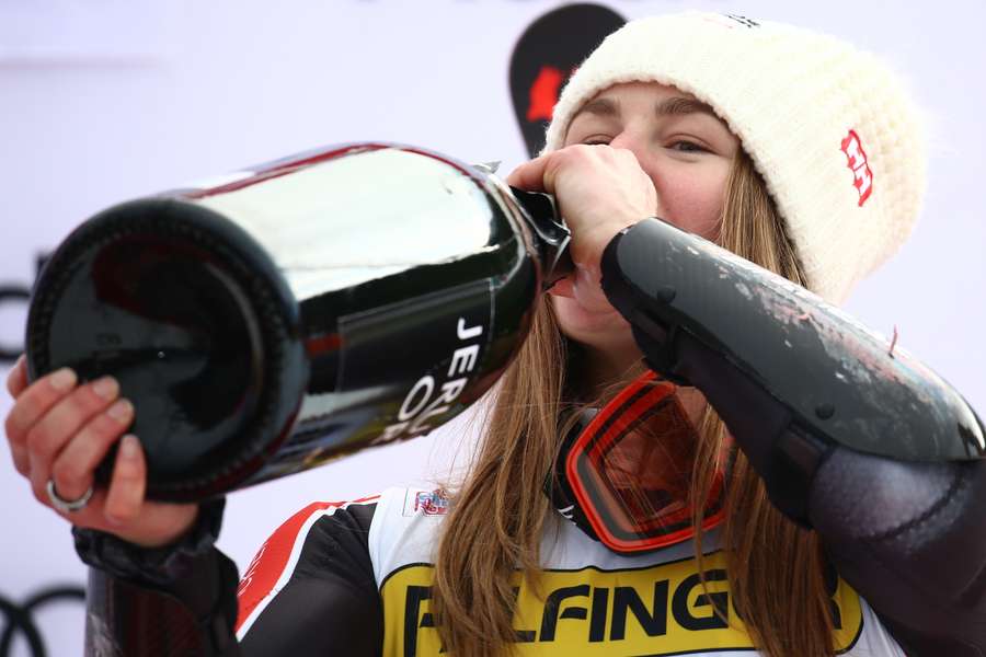 Canada's Grenier celebrates her victory