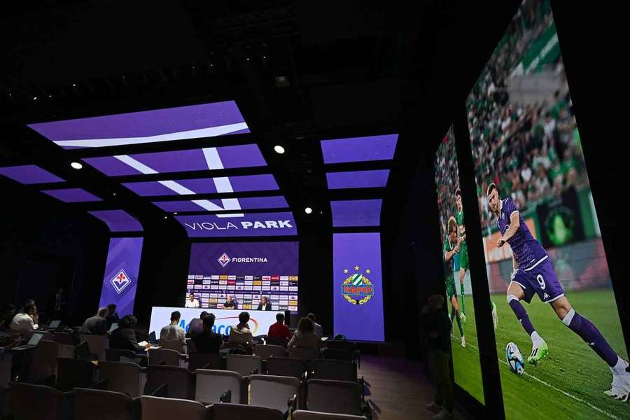 La moderna sala stampa del Viola Park