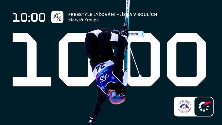 České freestyle lyžování bude od 10:00 reprezentovat Matyáš Kroupa.