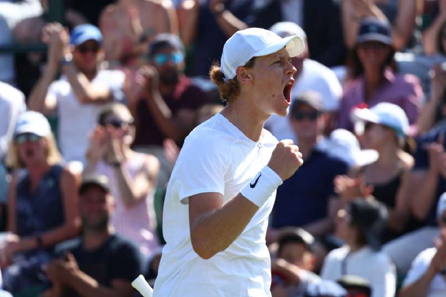 Sinner becomes only the third Italian man to make the last 16 at Wimbledon on more than one occasion