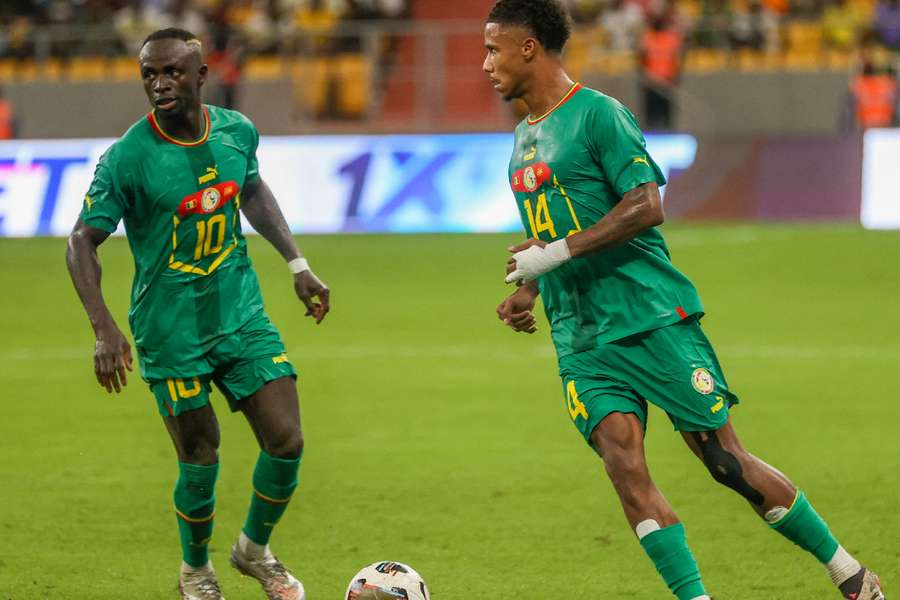 Senegal in action at AFCON