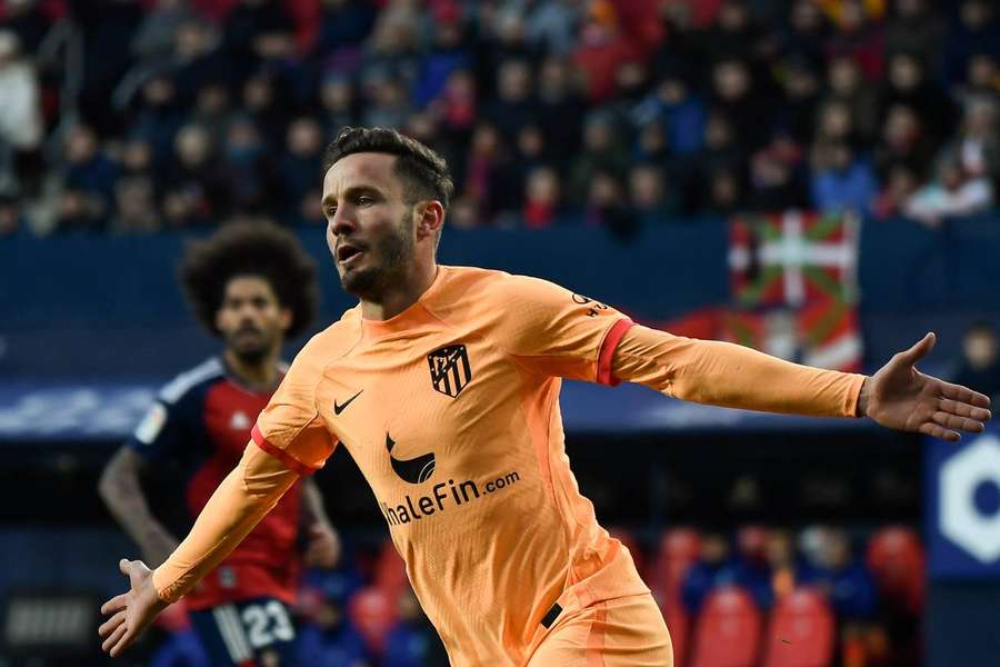 Saúl fez a alegria da torcida do Atlético de Madrid com gol que garantiu vitória em Pamplona