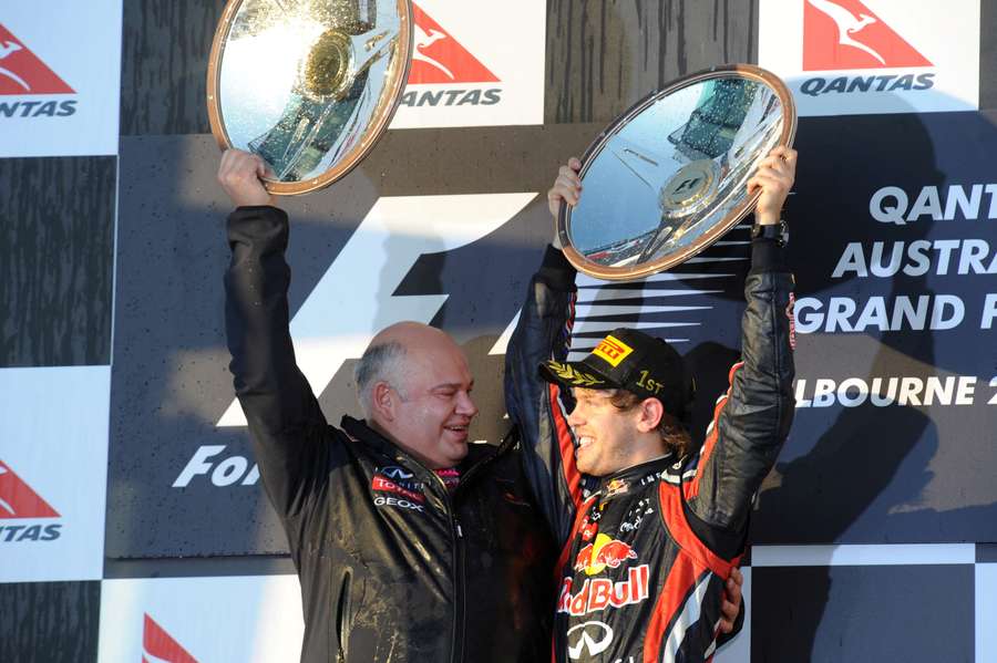 Marshall lavora con la Red Bull, campione in carica, da 17 anni.