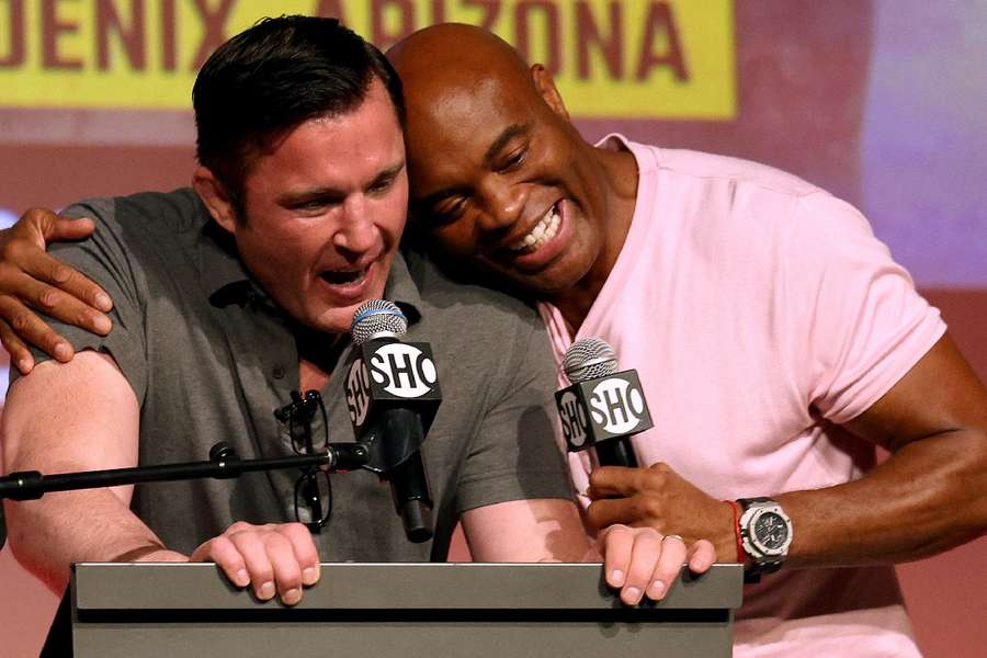 Chael Sonnen e Anderson Silva, duas lendas do UFC