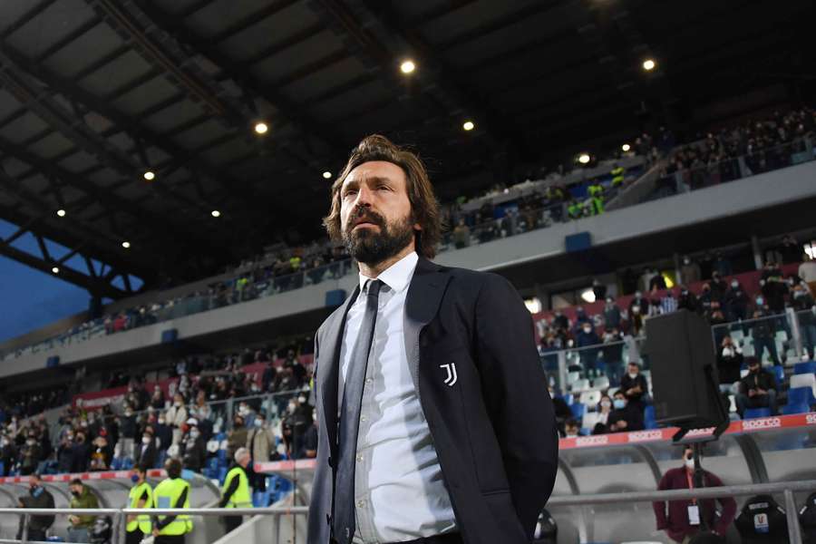 Andrea Pirlo during his time as Juventus manager Andrea Pirlo during his time as Juventus manager
