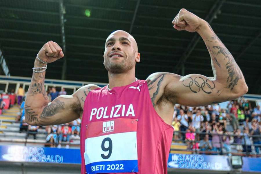 Marcell Jacobs, pictured at the Italian Athletics Championships last year