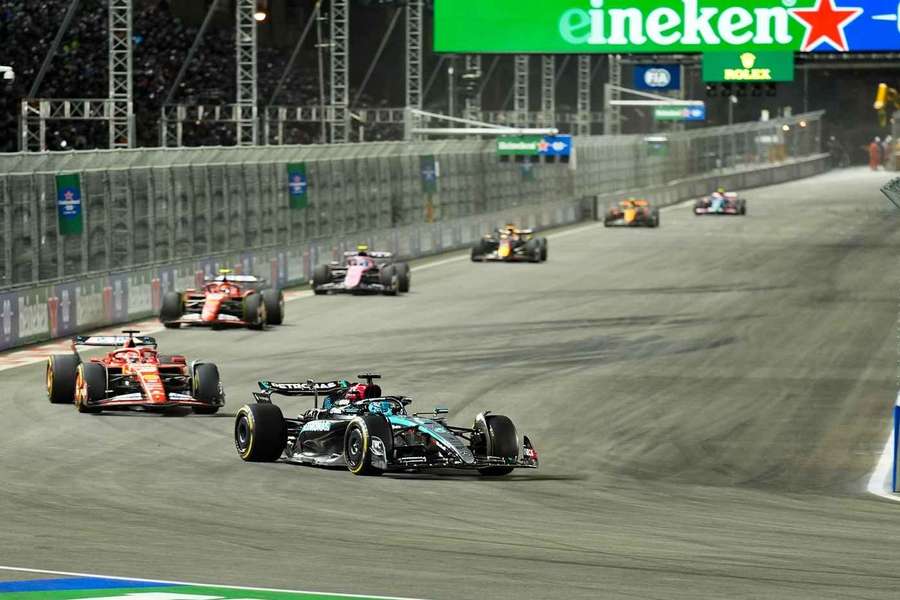 George Russell won the last year's night race in Vegas.