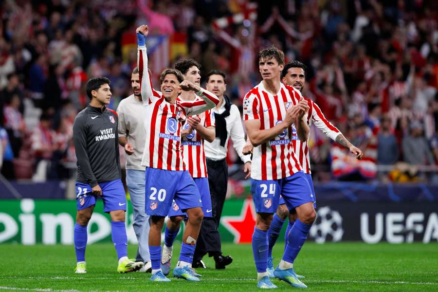 Piłkarze Atletico Madryt świętują awans do półfinału